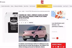 Публикация от 9 июля 2026 года во французском автомобильном журнале Auto Plus — одном из наиболее тиражных специализированных автомобильных изданий страны — с положительными оценками компактного электромобиля VinFast VF2. (Фото: ВИА).