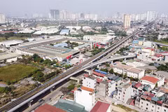 Железнодорожная линия Катлинь - Хадонг (Ханой). (Фото: baodautu.vn)