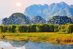 Уголок лагуны Ванлонг. (Фото: Kinhtemoitruong.vn)
