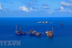 Нефтяные вышки Vietsovepetro на месторождении Бакхо (Фото: ВИА) 