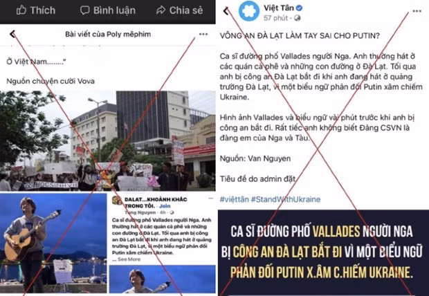 Информация о том, что россиянин арестован в Далате за протест против войны на Украине, не соответствует действительности ảnh 1