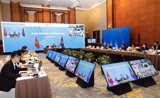 Министры провели совещание, чтобы поспособствовать подписанию RCEP к концу года ảnh 1