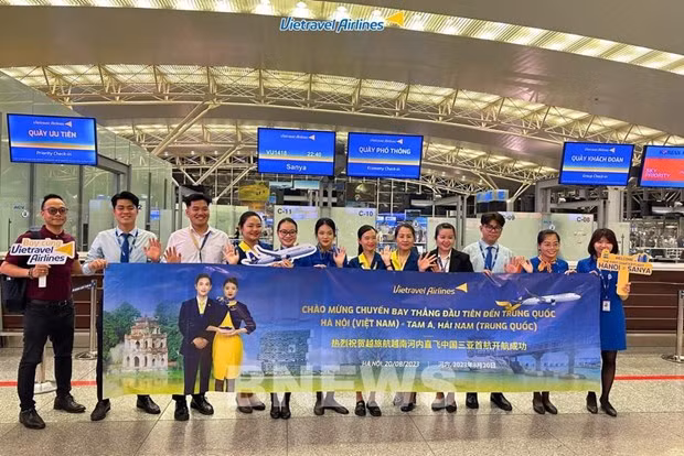 Авиакомпания Vietravel Airlines выполняет первый рейс в Китай ảnh 1 Авиакомпания Vietravel Airlines выполняет первый рейс в Китай ảnh 1