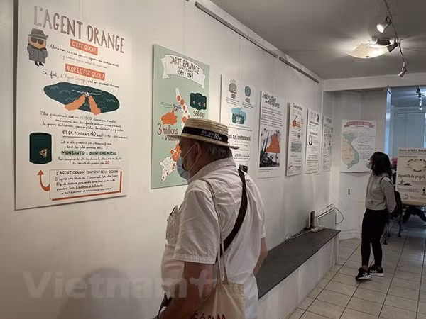 Инфографика об агенте «Оранж»/диоксиновой катастрофе во Вьетнаме представлена ​​во Франции ảnh 2