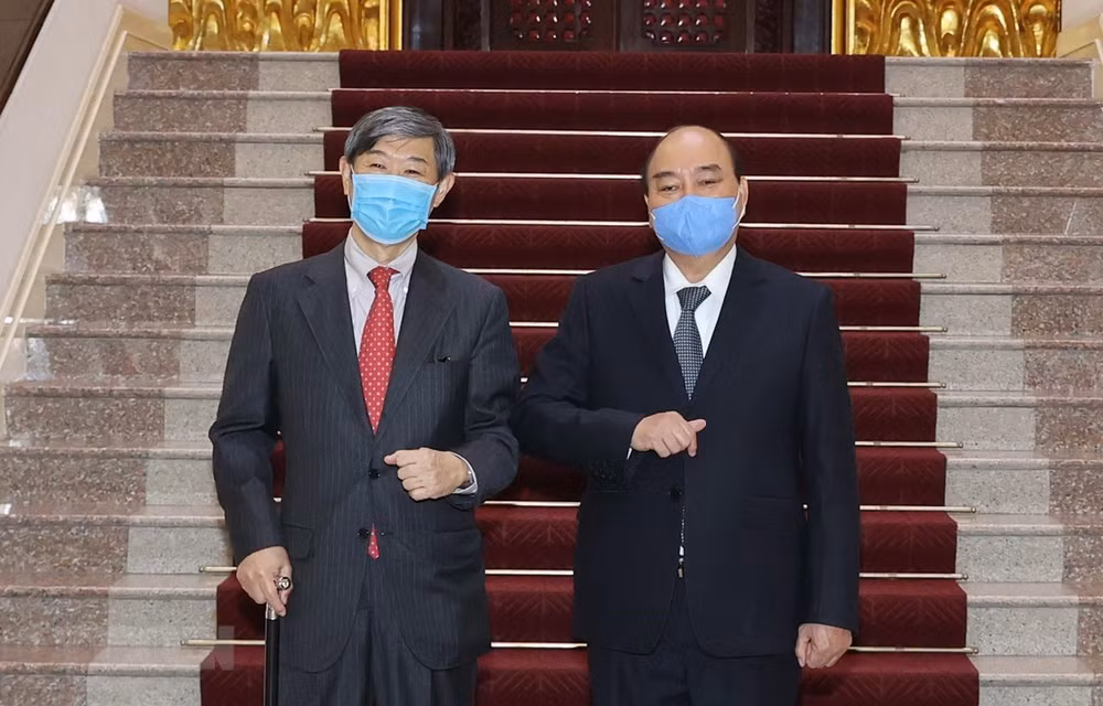 Премьер-министр Нгуен Суан Фук принял президента JICA Китаоку Шиничи ảnh 1 Премьер-министр Нгуен Суан Фук принял президента JICA Китаоку Шиничи ảnh 1