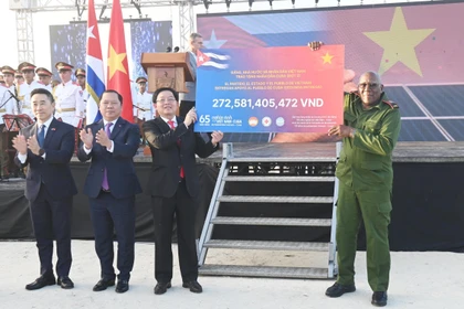 Торжественная церемония, посвящённой 65-летию отношений между Кубой и Вьетнамом (Фото: ВИА)