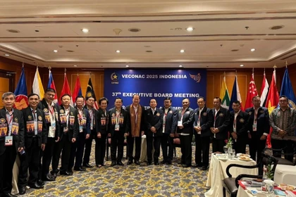 Делегация Ассоциации ветеранов Вьетнама участвует в съезде VECONAC (Фото: hoiccbvietnam.vn)