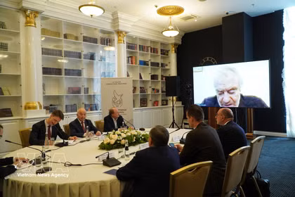 Председатель Совета жюри, гендиректор Большого театра, художественный руководитель и генеральный директор Мариинского театра (Санкт-Петербург), народный артист России Валерий Гергиев выступает в онлайн-формате из Санкт-Петербурга (Фото: ВИА)