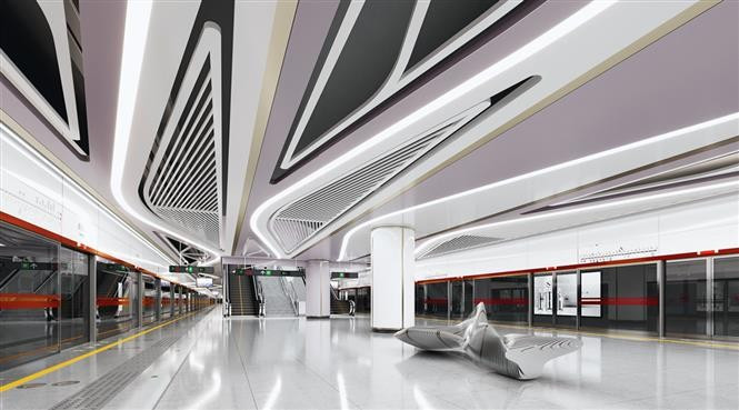 Визуализация станции «Таодан» линии метро № 2 (Бентхань – Тхамлыонг). (Фото: ВИА)