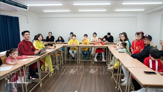 Общий вид программы, посвящённой Международному женскому дню 8 марта, вьетнамской общины региона Кюсю (Япония). (Фото: ВИА)