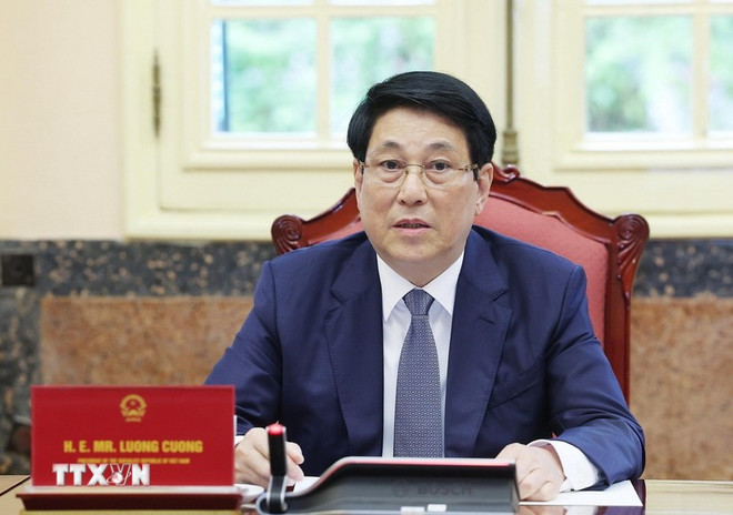 Президент Лыонг Кыонг. (Фото: ВИА) 3-ctn-luong-cung.jpg
