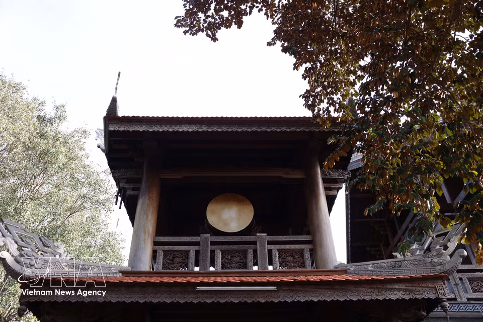 Колокольная (барабанная) башня пагоды Сакты Кхай-доан (Фото: ВИА)
