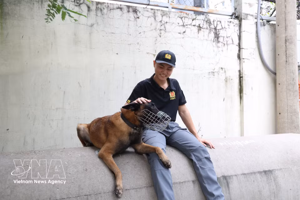 лейтенантом Ле Тан Тхонгом (Фото: ВИА)