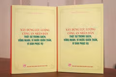 Книга покойного Генерального секретаря Нгуен Фу Чонга. (Фото: laodong.vn)