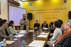 Пресс-встреча, на которой объявляют о проведении общенационального Yoshine Music Festival 2026. (Фото: nhandan.vn)