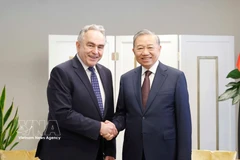 Генеральный секретарь То Лам принимает бывшего первого заместителя Государственного секретаря США Курта Кэмпбелла. (Фото: ВИА)