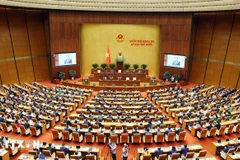 Панорама торжественного открытия десятой сессии Национального собрания XV созыва. (Фото: ВИА)
