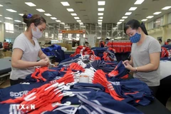 Пошив экспортной продукции в швейной компании «Тхайнгуен». (Фото: ВИА)