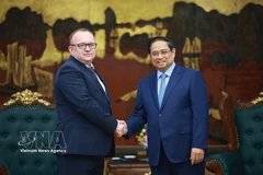 Премьер-министр Фам Минь Тьинь принимает Председателя Государственного комитета судебных экспертиз Республики Беларусь Волкова Алексея Александровича. (Фото: ВИА)