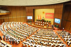 Всенародная конференция по изучению и реализации Резолюции Второго Пленума ЦК КПВ XIV созыва. (Фото: ВИА)