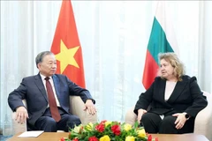 Генеральный секретарь То Лам встречается с председателем Народного собрания Болгарии Наталией Кисёловой. (Фото: ВИА)