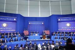 Генеральный секретарь То Лам присутствует на заседании по открытию Совета мира по Газе в столице Вашингтон (США ). (Фото: ВИА)