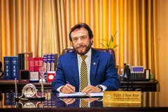 Вице-президент Сальвадора Феликс Ульоа даёт интервью корреспонденту ВИА в Латинской Америке. (Фото: ВИА)