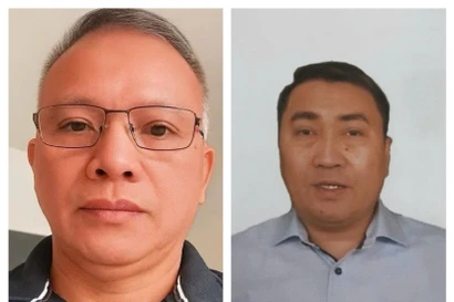 Обвиняемые Нгуен Ван Дай (слева) и Ле Чунг Кхоа (справа). (Фото: ВИА)