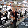Производственная линия на предприятии умного производства Yadea Vietnam с объемом инвестиций более 100 млн долларов США в промышленной зоне Танхынг, провинция Бакнинь. Фото: ВИА