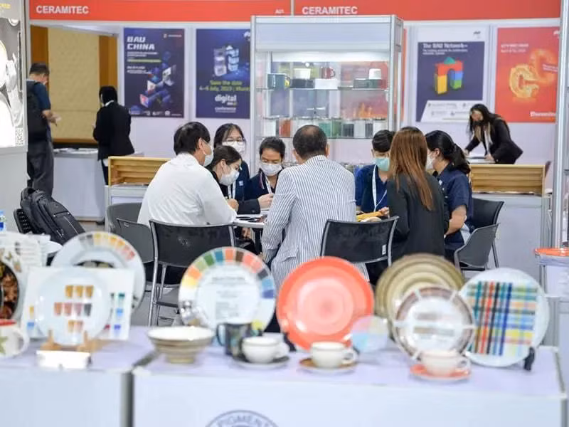 Открытие выставки ASEAN Ceramics & Stone 2024 в Хошимине 11 декабря. (Фото: standboothvietnam.com) 