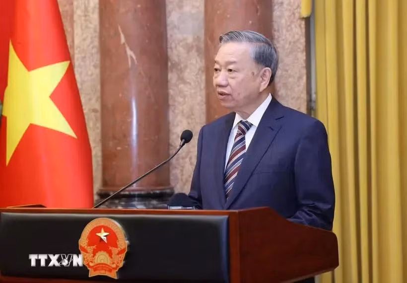 Генеральный секретарь ЦК Коммунистической партии Вьетнама, президент государства То Лам. (Фото: ВИA)