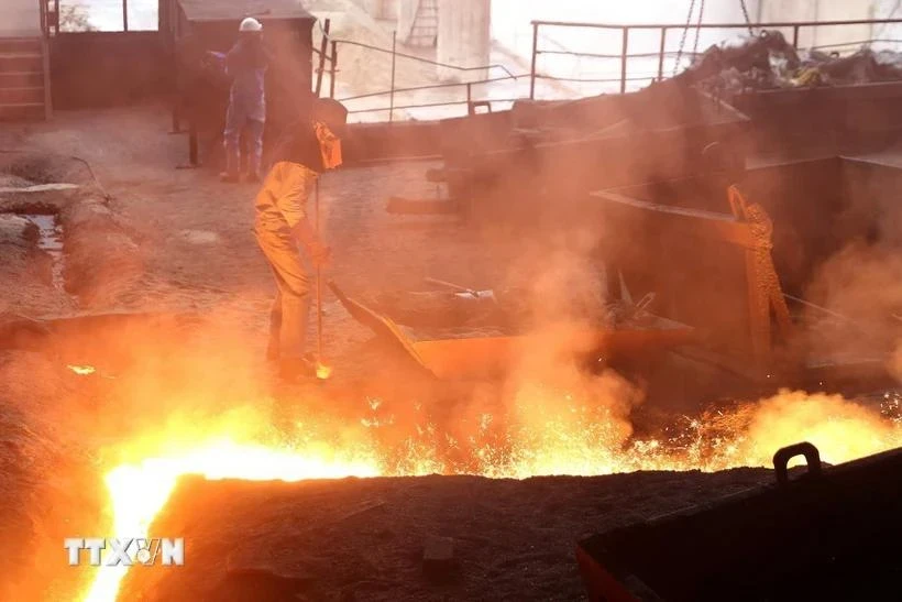 Производство на металлургическом заводе в Лаокай (Фото: ВИA)