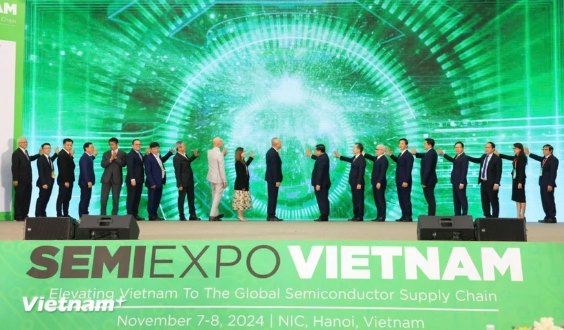 Выставка SEMIExpo Vietnam 2024 стартовала 7 ноября (Фото: VietnamPlus)