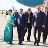 Генеральный секретарь ЦК КПВ То Лам и его супруга прибыл в Москву, начав официальный визит в Российскую Федерацию и принимая участие в праздновании 80-й годовщины Победы в Великой Отечественной войне. (Фото: ВИA)