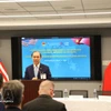 Посол Вьетнама в США Нгуен Куок Зунг выступает на форуме. Фото: ВИА. 