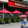 Сеть Highlands Coffee входит в число кофейных сетей с наибольшим количеством точек во Вьетнаме. (Фото: ВИА) 