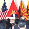 На семинаре выступает посол Вьетнама в США Нгуен Куок Зунг. (Фото: ВИA)