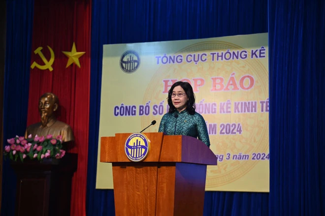 Начальник Главного статистического управления Нгуен Тхи Хыонг. Фото: Vietnam+ 2.png