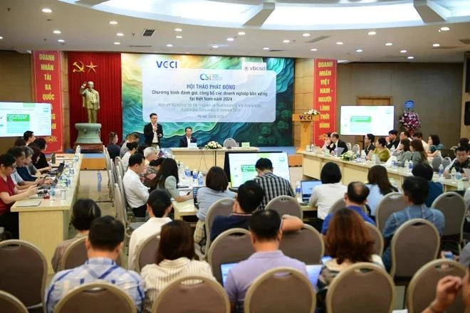 VCCI запускает 9-ю программу по бенчмаркингу и объявлению устойчивых компаний во Вьетнаме. (Фото: VietnamPlus) 3.png