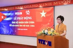 Товарищ Ву Вьет Чанг, секретарь парткома и генеральный директор ВИА, выступает с инициативой программы поддержки народа Кубы. Фото: ВИА.