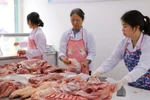 Цена на свинину выросла на 0,8%, что привело к увеличению ИПЦ на 0,03 процентного пункта. (Фото: Vietnam+)