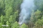 Место крушения пассажирского самолёта Ан-24 в Амурской области, расположенной на Дальнем Востоке России. Фото: ТАСС/ВИА.