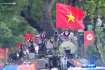 Колонна танков Т-90 на репетиции парада. Фото: ВИА.