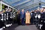 Торжественная церемония приветствия Генсека, Президента То Лама, прибывшего с государственным визитом в Новую Зеландию. Фото: ВИА.