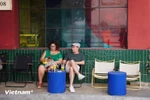 Иностранные туристы отмечают, что очень рады появлению в Ханое модели бесплатных туалетов. (Фото: Ван Ань/Vietnam+)
