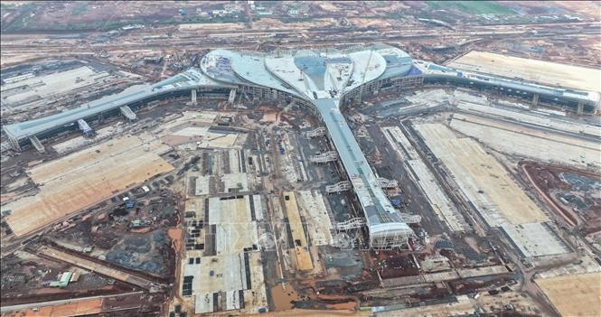 Пассажирский терминал аэропорта Лонгтхань постепенно завершается. Фото: ВИА.
