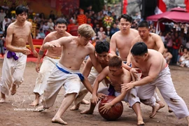 Фестиваль борьбы за мяч Тхюи-линь — укрепление духа боевых традиций народа