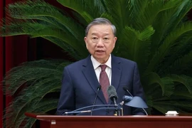 Генсекретарь То Лам произносит заключительную речь на 12-й Пленум ЦК КПВ 13-го созыва (Фото: ВИА)