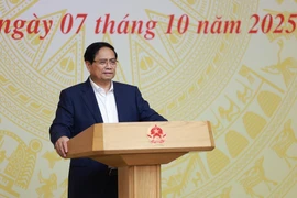 Премьер-министр Фам Минь Тьинь председательствует на 16-м заседании Руководящего комитета по борьбе с ННН-промыслом (Фото: ВИА)