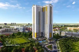 Жилой многоквартирный дом, построенный компанией BCONS Group в районе Биньтханг города Зиан провинции Биньзыонг (Фото: ВИА)